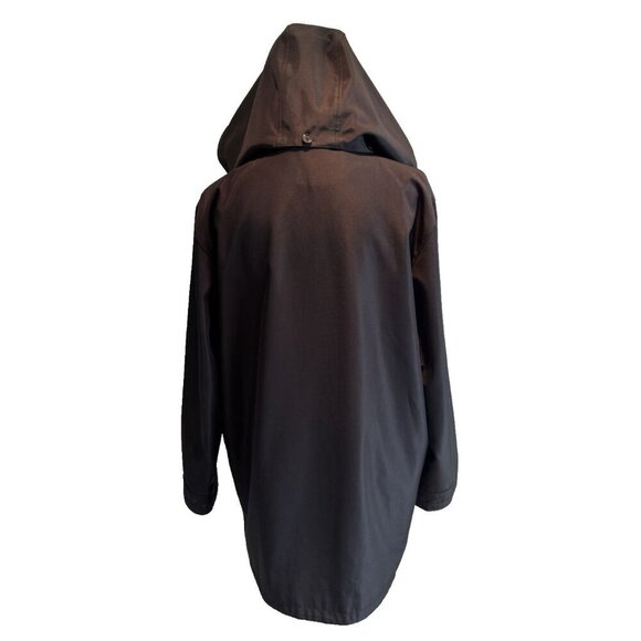 London Fog Water Resistant Hooded Softshell Jacket In Black Size M womans - Picture 3 of 16